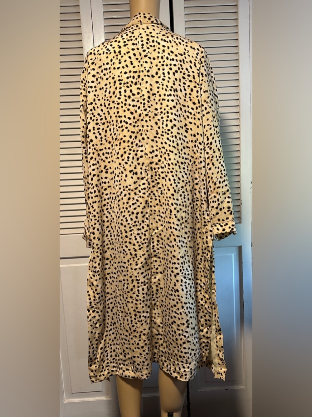 Cupcakes and Cashmere Duster Kimono Cheetah Animal Print Women’s L - Picture 4 of 8
